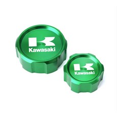 川崎Z900 17-22年改裝CNC前剎車泵蓋油壺杯蓋 后剎車油壺蓋塞配件, 1個, 綠色一套