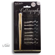 蒙瑪特英文書法藝術筆套裝，八件式專業筆尖組合，輕鬆創作多樣風格線條，激發無限藝術靈感, 1個