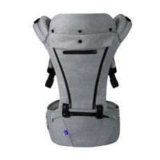 GENNIES 경량 에어 쿠션 백 스트랩-허리 의자 스트랩 / 분리 가능한 허리 의자 / 에어 쿠션 좌석 / 두꺼운 어깨끈 / 7가지 방법으로 메기, Healing Gray