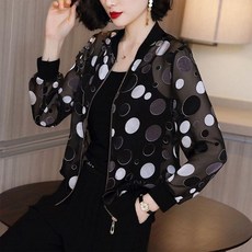 그레이스 로맨틱 패턴 점퍼 잠바 바람막이 집업 점퍼 자켓 여름 봄 가을
