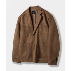 브랜드정품 디미트리 블랙 FAUX 스웨이드 블레이저 자켓_모카 225907