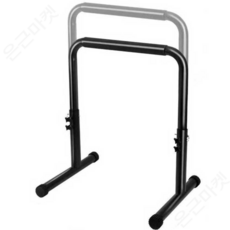 딥스바 프론트레버 인버티드로우 평행봉 플란체 브래킷 높이 불가 조절 83cm, 높이 83cm 조절 불가