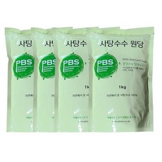 국내유일 불순물제거 비정제원당 4kg(1kgx4개), 1kg, 4개