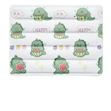 寵物冰墊 寵物涼席墊 狗狗夏天涼墊 貓咪冰床 寵物降溫用品 S/M/L 尺寸, 冰墊西瓜恐龍,S (40*30cm ), 1個