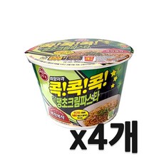 오뚜기 콕콕콕 땡초크림파스타 큰컵100g, 4개