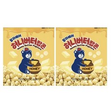 OB랄라베어 허니버터팝콘 OB라거 콜라보 대용량 지퍼백 350G 2개