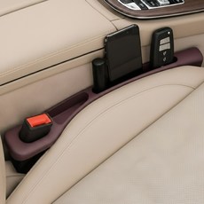 지니밸리 차량 틈새쿠션 틈새포켓 시트 틈새 포켓 1세트, 순정브라운, 2개