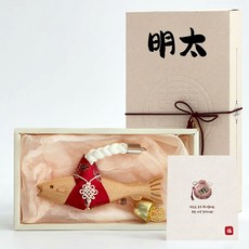 생각하는집 명태 액막이 북어 행운 개업 이사 외국인 선물 나무 자석 명주실 액맞이 빨강, 빨강 (재물운 사업운) 빨강 (재물운 사업운)