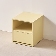 블레스가구 국내제작 완조립 미니협탁 침대협탁 소파 옆 미니서랍장 미니수납장 (400X400X440), 블레스가구 협탁 _버터, 1개