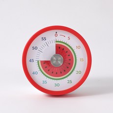 공심 무소음 상크한 과일 타이머, 1개, 수박
