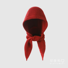 針織帽子圍巾一體