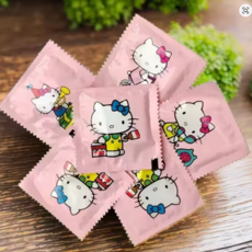 키티 휴대용 일회용 장갑 100pcs 개별 포장, 1개