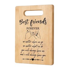 Orchroma 베스트 프렌즈 크리스마스 생일 선물 베스트 프렌드 포에버 선물 여성용 도마 Bestie BFF를 위한 우정 선물, Orchroma 베스트 프렌즈 크리스마스 생일 선물,