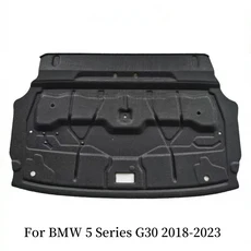 BMW 5 시리즈 G30 2018-2023 자동차 리어 트렁크 방음 매트 패드 커버 코튼 노이즈 데드너, 01 Black