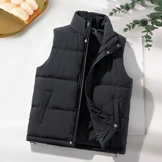 秋冬加厚保暖防風背心休閒馬甲外套