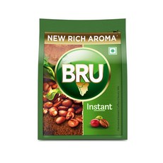 Bru 인스턴트 커피 100그램 팩 3.5 온스 (99. Bru 인스턴트 커피 100그램 팩 3.5 온스 (99.2 그램) 인도 - 커피와 치커리 블렌드로 만든 인스턴트, 1개, 100g