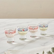 _ 봉주르 두부 굽있는 소주잔 4P 60ml _GA0126019, _ 봉주르 두부 굽있는 소주잔 4P 60ml _GA01