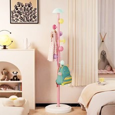 거와스 귀여운 튼튼한 스탠드 옷걸이, 핑크