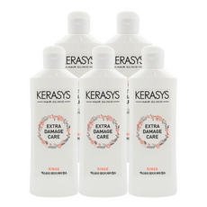 애경 케라시스 엑스트라 데미지 케어 린스 손상모발 여행용 헤어케어, 180ml, 5개
