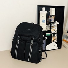 大容量背包 登機旅行背包 登山背包 耐重後背包 大學生後背包 輕便雙肩包 韓國時尚書包 休閒後背包, 黑色-加厚耐用加大