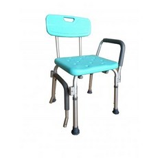 富士康 FZK-0015 沐浴椅，具備靠背與可拆卸扶手設計, 1個, 一般坐墊-全自己組裝