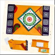 [생활의힘]전통띠 복돈 봉투 연하장 만들기/5매, 본상품