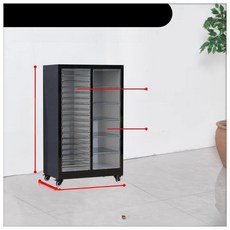 네일 진열장 보관함 서랍 화장대 수납함 매니큐어 흰색 22개 서랍 4+8+12cm, 1.4mm, 블랙 93 24단 + 대형 바퀴 포함