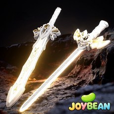 조이빈 LED 엔젤스윙 듀얼 블레이드 광선검 장난감칼, 화이트골드, 1개