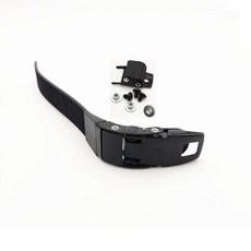 인라인스케이트스트랩 부품 버클 교체 범용 수리, 검정색 금속 헤드, 1개