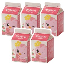 아워홈 딸기우유가 좋은 엄마까투리, 5개, 200ml