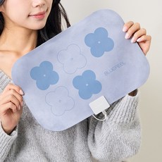 블루필 전기방석 온열방석 usb 휴대용 히트롤 히팅패드, 블루, 325 x 220 x 1.5 mm