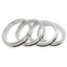 (아우풀) 자동차 타이어 허브 링 4 개 세트 (1 대분) 단조 알루미늄 제 츠바 부착 스페이서 (60.1-54.1mm), 한개옵션1, 한개옵션1