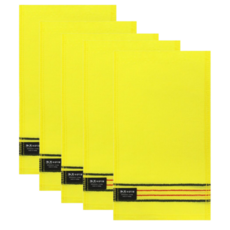 송월타월 빅다이아몬드 때밀이 타월 60, YELLOW (노랑), 5개입, 1개