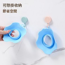 矽膠洗臉防水手腕帶 花朵形狀袖口擋水環 可懸掛收納 節省空間, 隨機色：矽膠防水手腕 1對, 1個
