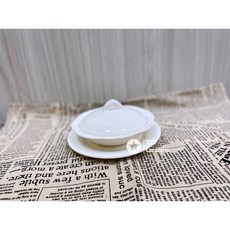 YCY 白瓷魚翅盅湯碗蓋碗 - 可微波/電鍋燉盅泡麵碗, 1個, 6”魚翅盅（含蓋+底盤）