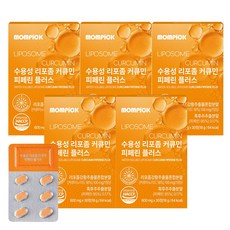 맘픽 강황 수용성 리포좀 커큐민 1000 피페린, 5개, 30정