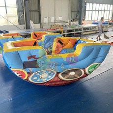 에어바운스 에어시소 어린이 물놀이 홈에어 놀이터 실내 야외용, 국기 모델 (6인용)