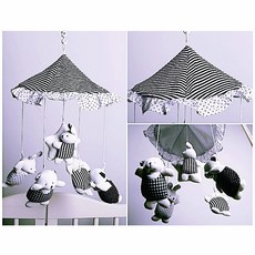 [S스트림] 오르골 흑백모빌 토돌이 신생아모빌 stream*022179001EA emo+1698BG