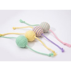 貓咪繩結球 逗貓玩具, 彩色, 2個