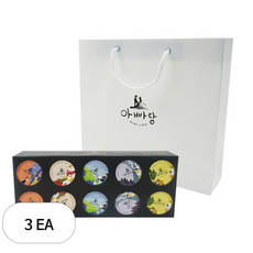 아빠랑 발효 곡물당으로 만든 과일잼 미니 10종 세트, 30g, 3세트