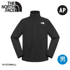 The North Face 男款可套式防潑水軟殼外套 AP 黑色