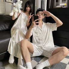 情侶冰絲睡衣 套裝