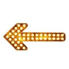 화살표 싸인보드 유도등 차량 점멸 LED 12V 후방 led 투명 방향, 24V 소형 LED