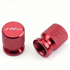 오토바이 내구성 휠 타이어 알루미늄 밸브 캡 스템 커버, 1. Red, 1개
