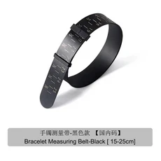 조정 가능 손목 측정 눈금자 플라스틱 팔찌 측정기 보석 도구 5 인치 10, Black 15 to 25cm, 2) Black 15 to 25cm
