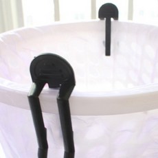 쓰레기통 봉투 벗겨짐 흘러내림 방지 위생 고정 스크랩 2개