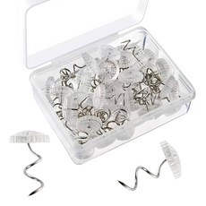 레비킹 카펫 침대 시트 스테인리스 스틸 나사 패스너 미끄러짐 방지 60PCS, 60 PCS