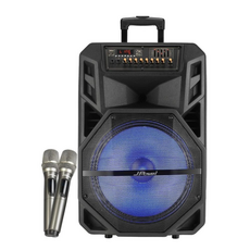 JPOWER 震天雷15吋 爵士 拉桿式KTV藍牙音響 - 可消除人聲, 黑, JP-AV-MK15JZ
