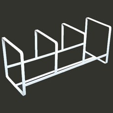 3단 접시 거치대 소형 선반 정리대 화이트 그릇 bok+1323oy