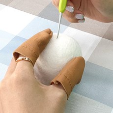 위플레이스 손가락 가죽골무 2P, 1개, 상세페이지 참조